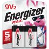 imageEnergizer MAX 9V Batteries 2 Pack 9 Volt Alkaline Batteries  Packaging May Vary9V 2 Count