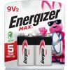 imageEnergizer MAX 9V Batteries 2 Pack 9 Volt Alkaline Batteries  Packaging May Vary9V