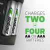 imageEnergizer Recharge Pro Rechargeable AAA and AA Battery Charger With 4 NiMh Rechargeable AA Batteries Provides a Full Charge in 3 HoursBattery Charger