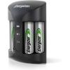 imageEnergizer Rechargeable AA Batteries ampamp Rechargeable AA and AAA Battery Charger Recharge Pro with 4 AA NiMH Rechargeable Batteries AutoSafety Feature Overcharge ProtectionBatteries  Charger
