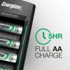 imageEnergizer Rechargeable Battery Charger for C Cell D Cell AA AAA and 9V Rechargeable BatteriesBattery Charger