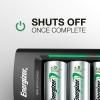 imageEnergizer Rechargeable Battery Charger for C Cell D Cell AA AAA and 9V Rechargeable BatteriesBattery Charger