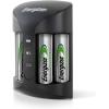 imageEnergizer Recharge Pro Rechargeable AAA and AA Battery Charger With 4 NiMh Rechargeable AA Batteries Provides a Full Charge in 3 HoursBattery Charger