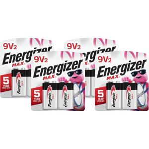 imageEnergizer MAX 9V Batteries 2 Pack 9 Volt Alkaline Batteries  Packaging May Vary9V 2 Count