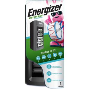 imageEnergizer Rechargeable Battery Charger for C Cell D Cell AA AAA and 9V Rechargeable BatteriesBattery Charger
