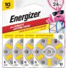 imageEnergizer Hearing Aid Batteries EZ Turn ampamp Lock Battery Size 10 24 CountYellow Tab