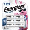 imageEnergizer 123 Batteries Lithium CR123A Battery 6 Battery Count6 Count Pack of 1