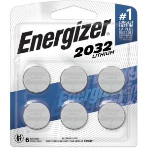 imageEnergizer 2032 Batteries 6 Pack 3V Lithium Coin Batteries6