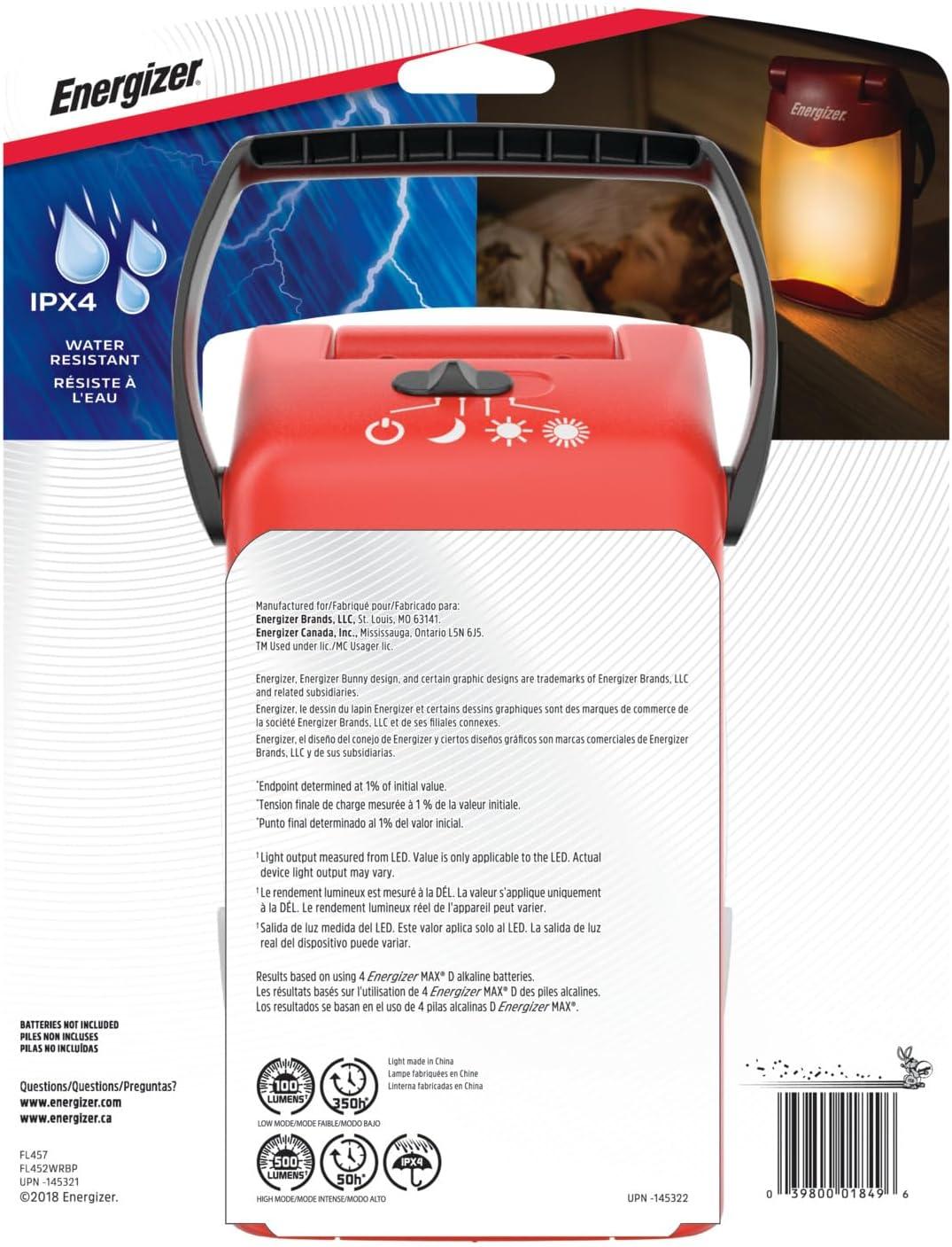 imageEnergizer Folding LED Camping Lantern IPX4 Water Resistant Lanterns for Camping Fishing Outdoors Power Outage Compact and Portable Tent LightsMulticolor