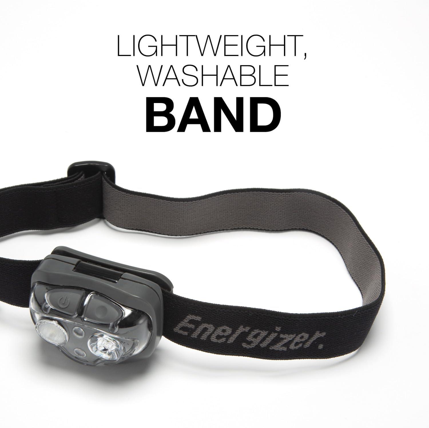 imageEnergizer LED Headlamp Pro260 Rugged IPX4 Water Resistant Head Light Ultra Bright Headlamps for Running Camping Outdoor Storm Power Outage Batteries IncludedMidnight Black