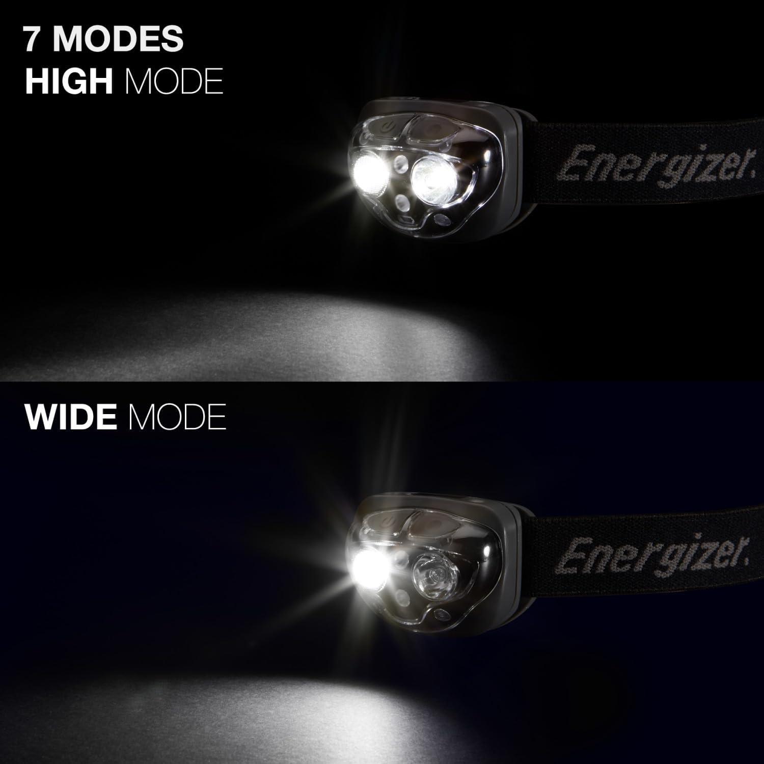 imageEnergizer LED Headlamp Pro260 Rugged IPX4 Water Resistant Head Light Ultra Bright Headlamps for Running Camping Outdoor Storm Power Outage Batteries IncludedMidnight Black