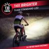 imageEnergizer Bike Light 130 Lumen Weather Resistant Clip Light for Bicycles Batteries Included