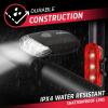 imageEnergizer Bike Light 130 Lumen Weather Resistant Clip Light for Bicycles Batteries Included