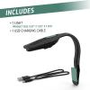 imageEnergizer FlexR LED Rechargeable Book Light for Reading in Bed Reading Light with Warm LED Color LongLasting and Lightweight