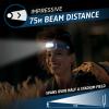 imageEnergizer HDL40 LED Headlamp 500 Lumen IPX7 Waterproof MultiColored Headlamp HandsFree Light Batteries IncludedBlue
