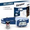 imageEnergizer HDL40 LED Headlamp 500 Lumen IPX7 Waterproof MultiColored Headlamp HandsFree Light Batteries IncludedBlue
