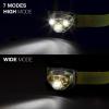 imageEnergizer LED Headlamp Pro260 Rugged IPX4 Water Resistant Head Light Ultra Bright Headlamps for Running Camping Outdoor Storm Power Outage Batteries IncludedForest Green