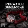 imageEnergizer LED Headlamp Pro260 Rugged IPX4 Water Resistant Head Light Ultra Bright Headlamps for Running Camping Outdoor Storm Power Outage Batteries IncludedRustic Red