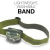 imageEnergizer LED Headlamp Pro260 Rugged IPX4 Water Resistant Head Light Ultra Bright Headlamps for Running Camping Outdoor Storm Power Outage Batteries IncludedForest Green