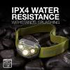 imageEnergizer LED Headlamp Pro260 Rugged IPX4 Water Resistant Head Light Ultra Bright Headlamps for Running Camping Outdoor Storm Power Outage Batteries IncludedForest Green
