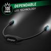 imageEnergizer LED Rechargeable Black Neck Light Flex Book Light for Reading in Bed 3 Brightness Levels ampamp Dimming Feature Bendable Arms Long Lasting Perfect for Reading Knitting Camping 1PackBlack 1Pack