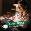 imageEnergizer LED Rechargeable Black Neck Light Flex Book Light for Reading in Bed 3 Brightness Levels ampamp Dimming Feature Bendable Arms Long Lasting Perfect for Reading Knitting Camping 1PackBlack 1Pack