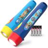 imageEnergizer PAW Patrol Flashlights 2Pack Paw Patrol Toys for Boys and Girls Great Lightweight LED Flashlights for Kids Batteries IncludedBlueLight Blue