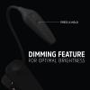 imageEnergizer Rechargeable LED Book Light Clip On Reading Light with Adjustable Light Modes USB Charging Cable Included Pack of 1 Black