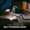 imageEnergizer Rechargeable LED Book Light Flex 3 Modes Warm Light Clip On Reading Light with Flexible Neck for Reading in Bed USB IncludedBlack
