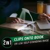 imageEnergizer Rechargeable LED Book Light Flex 3 Modes Warm Light Clip On Reading Light with Flexible Neck for Reading in Bed USB IncludedGray