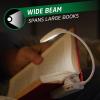 imageEnergizer Rechargeable LED Book Light Flex 3 Modes Warm Light Clip On Reading Light with Flexible Neck for Reading in Bed USB IncludedWhite