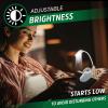 imageEnergizer Rechargeable LED Book Light Flex 3 Modes Warm Light Clip On Reading Light with Flexible Neck for Reading in Bed USB IncludedWhite