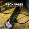 imageEnergizer Rechargeable LED Flashlight X1000 Hybrid Power Capability Ultra Bright 1000 Lumens IPX4 Water Resistant Rugged Aluminum Tactical LED Flash Light USB Charging Cable IncludedBlack Rechargeable  1100 Lumens