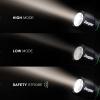 imageEnergizer Rechargeable LED Flashlight X1000 Hybrid Power Capability Ultra Bright 1000 Lumens IPX4 Water Resistant Rugged Aluminum Tactical LED Flash Light USB Charging Cable IncludedBlack Rechargeable  1100 Lumens
