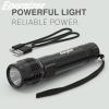 imageEnergizer Rechargeable LED Flashlight X1000 Hybrid Power Capability Ultra Bright 1000 Lumens IPX4 Water Resistant Rugged Aluminum Tactical LED Flash Light USB Charging Cable IncludedGrey Rechargeable  1000 Lumens