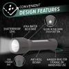 imageEnergizer S600 Hybrid Power LED Flashlight Solar Rechargeable or AA Battery Powered IPX4 Water Resistant Bright Flashlight