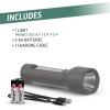 imageEnergizer S600 Hybrid Power LED Flashlight Solar Rechargeable or AA Battery Powered IPX4 Water Resistant Bright Flashlight