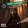 imageEnergizer X1000 Rechargeable LED Flashlight with Power Indicator Super Bright Flashlight IPX4 Water Resistant Rugged Light for Outdoors Emergencies