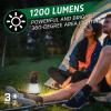 imageEnergizer X1200 Rechargeable LED Lantern Battery Genius Power Indicator Technology Rugged IPX4 Water Resistant Lantern for Camping Hiking Fishing Emergency USB Cable Included