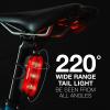 imageEnergizer X400 Rechargeable Bike Light IPX4 Water Resistant Compact and Lightweight Design Front Clip Light and Rear LED Light for Visibility Black