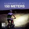 imageEnergizer X400 Rechargeable Bike Light IPX4 Water Resistant Compact and Lightweight Design Front Clip Light and Rear LED Light for Visibility Black