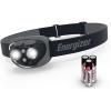 imageEnergizer LED Headlamp Pro260 Rugged IPX4 Water Resistant Head Light Ultra Bright Headlamps for Running Camping Outdoor Storm Power Outage Batteries IncludedMidnight Black