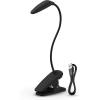 imageEnergizer Rechargeable LED Book Light Clip On Reading Light with Adjustable Light Modes USB Charging Cable Included Pack of 1 Black
