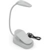 imageEnergizer Rechargeable LED Book Light Flex 3 Modes Warm Light Clip On Reading Light with Flexible Neck for Reading in Bed USB IncludedGray