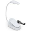 imageEnergizer Rechargeable LED Book Light Flex 3 Modes Warm Light Clip On Reading Light with Flexible Neck for Reading in Bed USB IncludedWhite