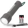 imageEnergizer S600 Hybrid Power LED Flashlight Solar Rechargeable or AA Battery Powered IPX4 Water Resistant Bright Flashlight