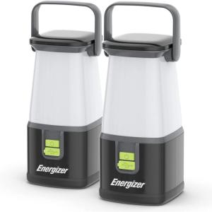 imageENERGIZER LED Camping Lantern 360 PRO 2Pack IPX4 Water Resistant Tent Light Ultra Bright Battery Powered Lanterns for Camping Outdoors Emergency Power Outage