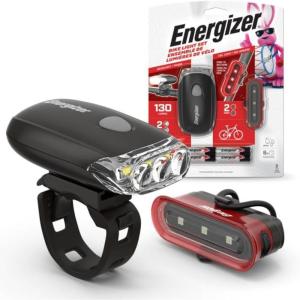 imageEnergizer Bike Light 130 Lumen Weather Resistant Clip Light for Bicycles Batteries Included