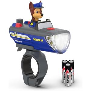 imageEnergizer PAW Patrol Chase Bike Light Ideal for Kids Bikes and Scooters PAW Patrol Toy Flashlight for Boys and Girls Use as a Camping Flashlight and Outdoor Light Batteries IncludedBike Light