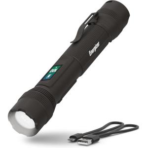 imageEnergizer X1000 Rechargeable LED Flashlight with Power Indicator Super Bright Flashlight IPX4 Water Resistant Rugged Light for Outdoors Emergencies